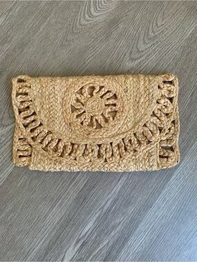 Shiraleah Jute Envelope Clutch